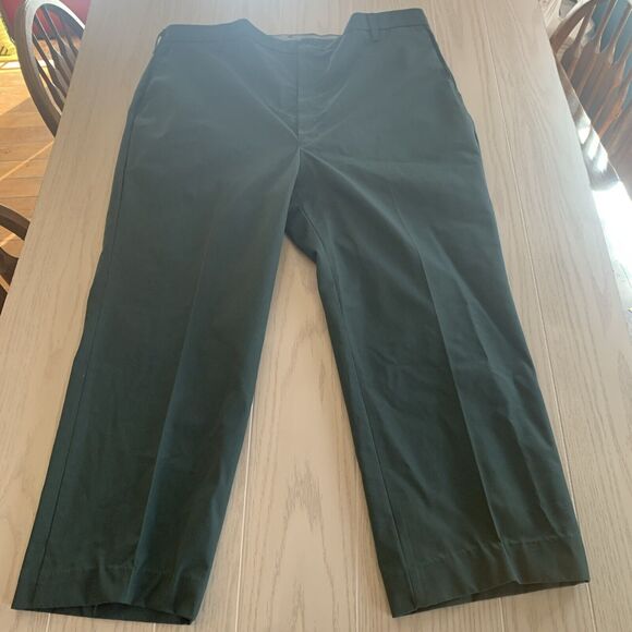Red Kap Men's Size 44 Work Pants Green Polyester Cotton Made In USA - Picture 1 of 7
